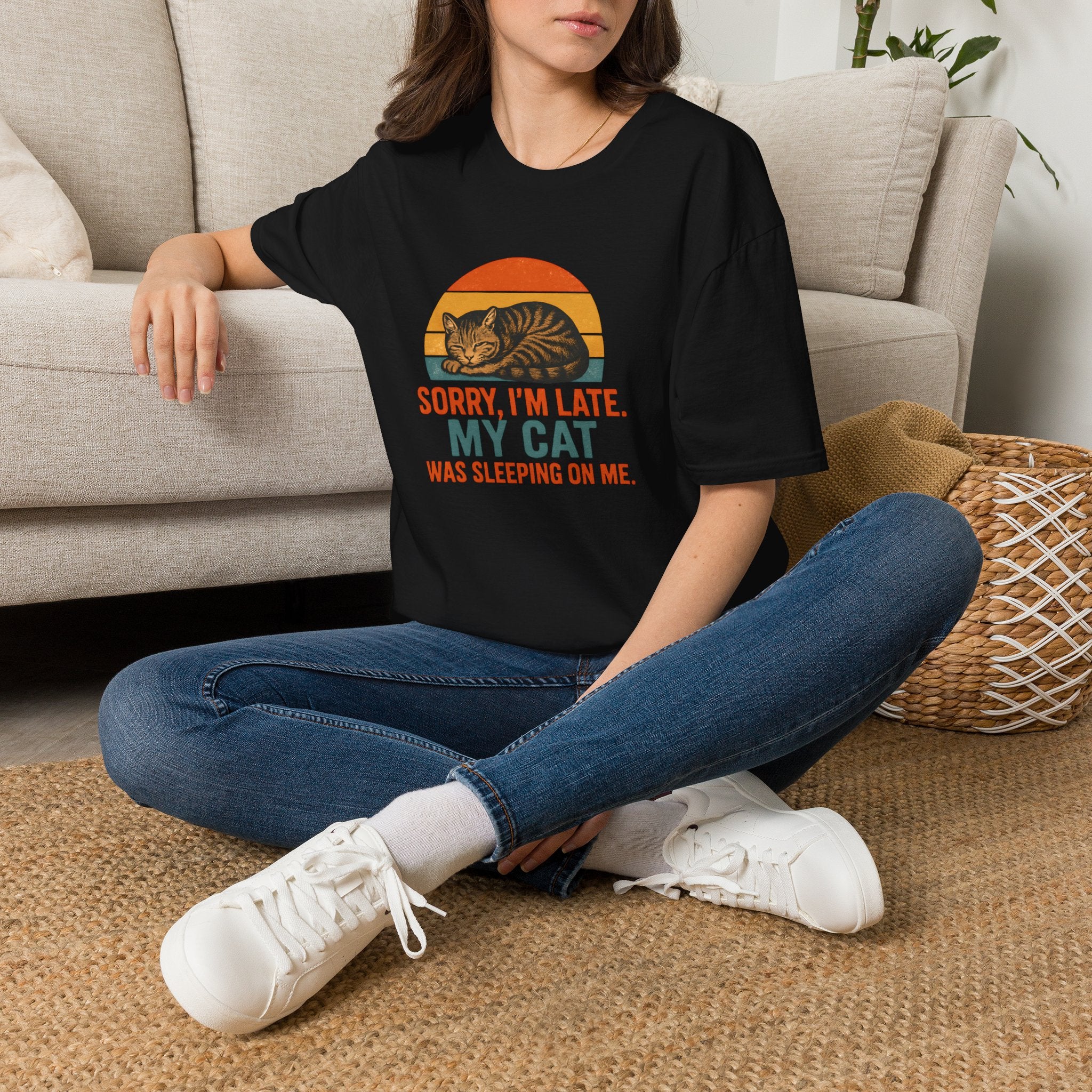 Cat Sleeping On Me T-Shirt